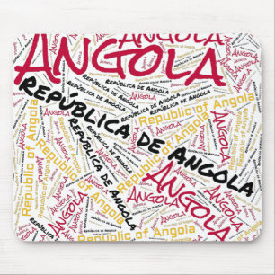 Tapis De Souris Jolie Angola couleurs drapeau Patriotique