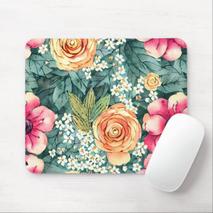 Tapis De Souris Jolie belle aquarelle botanique