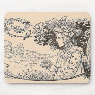 Tapis De Souris Jolie fille