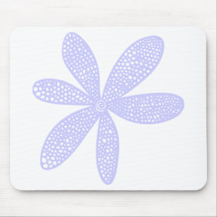Tapis De Souris Jolie Fleur - Bleu Poudre