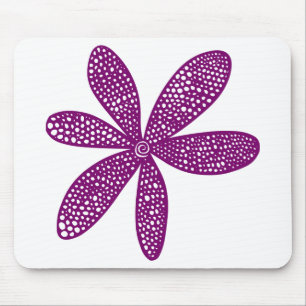 Tapis De Souris Jolie Fleur - Plum