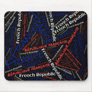 Tapis De Souris Jolie France Drapeau couleurs Patriotique