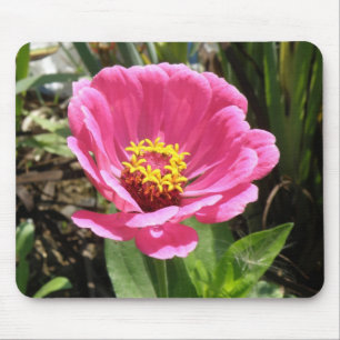 Tapis De Souris Jolie rose Zinnia Mousepad