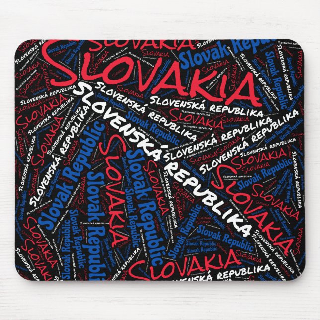 Tapis De Souris Jolie Slovaquie Drapeau couleurs Patriotique (Devant)