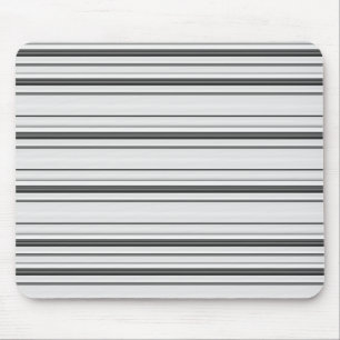 Tapis De Souris Jolies rayures blanches grises