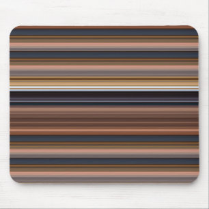 Tapis De Souris Jolies rayures bleues marron