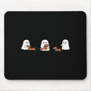 Tapis De Souris Jolis fantômes drôles Boo promenant des amateurs d