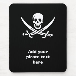Tapis De Souris Jolly roger drapeau de pirate