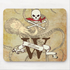 Tapis De Souris Jolly roger Monogramme initial