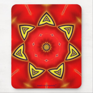 Tapis De Souris Jonquille rouge Mousepad