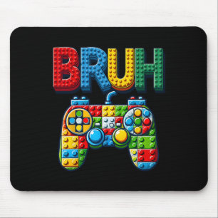 Tapis De Souris Jouer Blocs de Construction Mec Dire Garçons Joueu