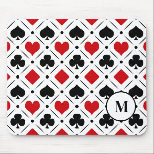 Tapis De Souris Jouer des symboles de cartes