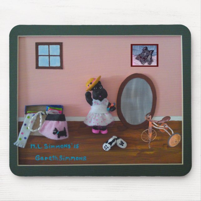 Tapis De Souris Jouer habiller Terrier Mousepad écossais (Devant)