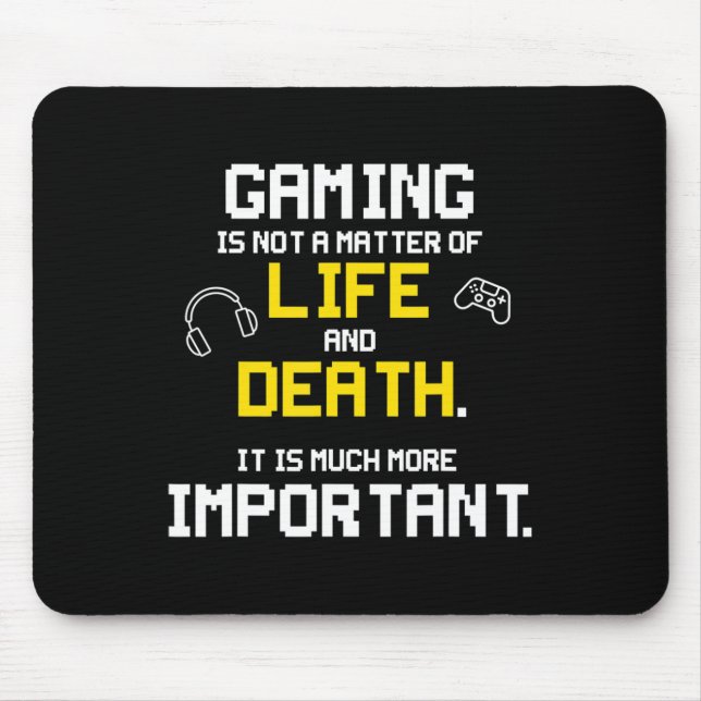 Tapis De Souris Jouer Jeux Vidéo amusant PC Console Geek (Devant)