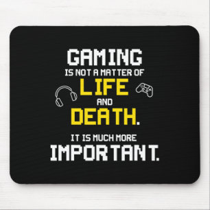 Tapis De Souris Jouer Jeux Vidéo amusant PC Console Geek