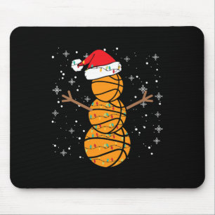 Tapis De Souris Joueur Bysketbyll Snowman Père Noël Bysketbylls Li