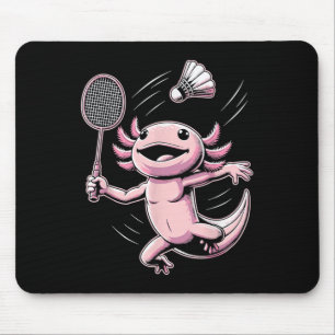 Tapis De Souris Joueur de badminton axolotl navette sport