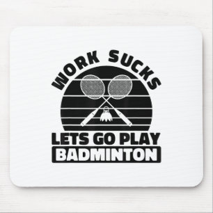 Tapis De Souris Joueur de badminton Raquette - Équipe Court Raquet