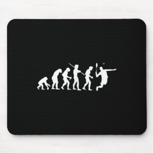 Tapis De Souris Joueur de badminton Smash Raquette Sport Volant