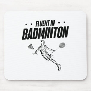 Tapis De Souris Joueur de badminton volant