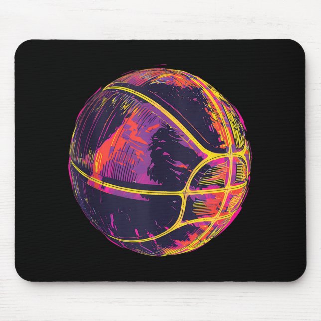 Tapis De Souris Joueur De Basket-Ball De Basketball D (Devant)