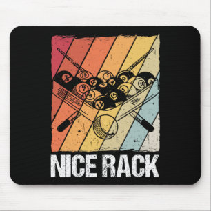 Tapis De Souris Joueur de billard en rack