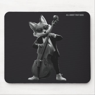 Tapis de souris Joueur de Contrebasse Renard Monoc