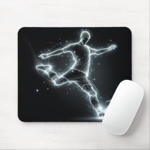 Tapis De Souris Joueur de football néon