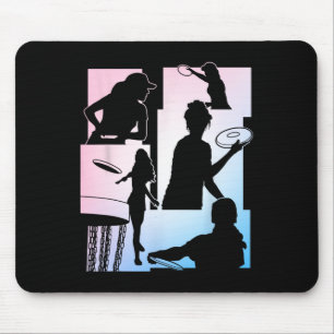 Tapis De Souris Joueur de golf à disque drôle Cool Flying Disk Spo