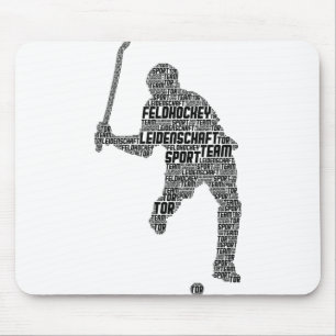Tapis De Souris Joueur de hockey sur gazon Enfants Garçons Hockey