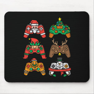 Tapis De Souris Joueur de Noël contrôleur Jeu de Noël Hommes garço