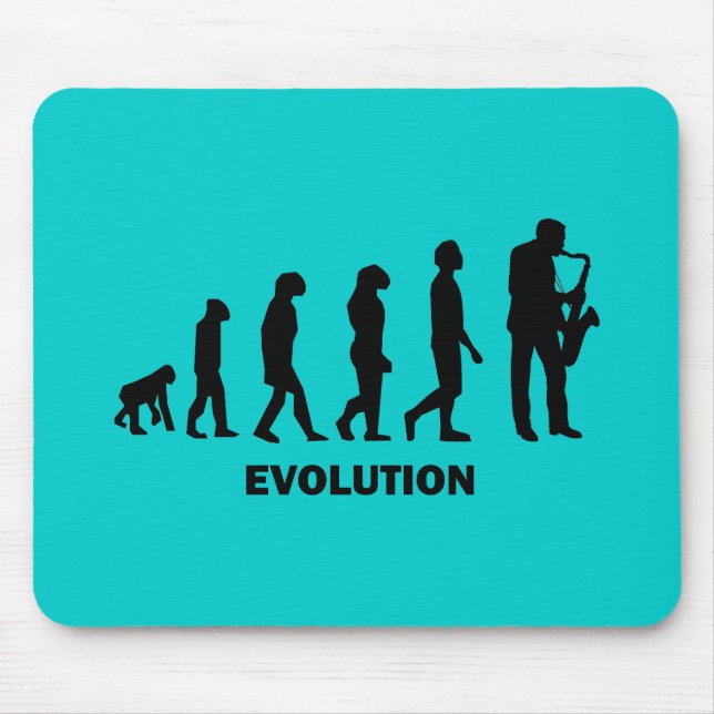 Tapis De Souris joueur de saxophone drôle (Devant)
