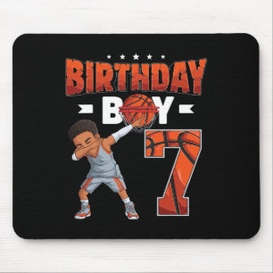 Tapis De Souris Joueur de Sketch Dabbing Garçon de 7 ans 7e annive