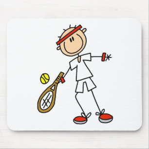 Tapis De Souris Joueur de tennis de garçon Mousepad