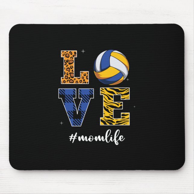 Tapis De Souris Joueur de volley-ball | Love Volleyball (Devant)