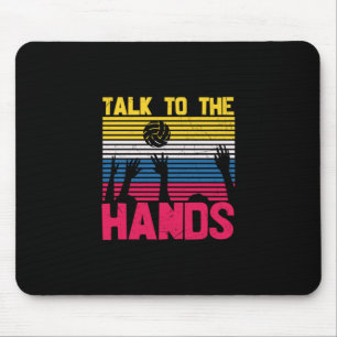 Tapis De Souris Joueur de volley-ball   Parlez Aux Mains
