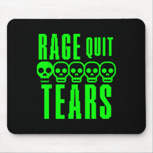 Tapis De Souris Joueur drôle de sarcasme de jeu Rage Quitter Noob