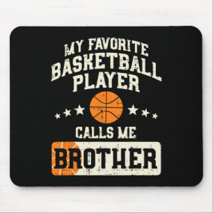 Tapis De Souris Joueur favori Bysketbyll Brother Famille Byller B