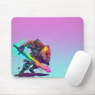 Tapis De Souris Joueur guerrier coloré