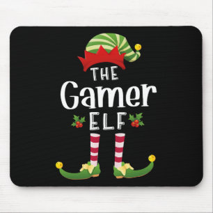 Tapis De Souris Joueur Noël Elf Correspondant Pyjama X-mas Party