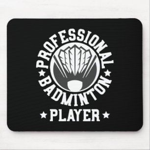 Tapis De Souris Joueur professionnel Badminton Navette Cadeau Tee