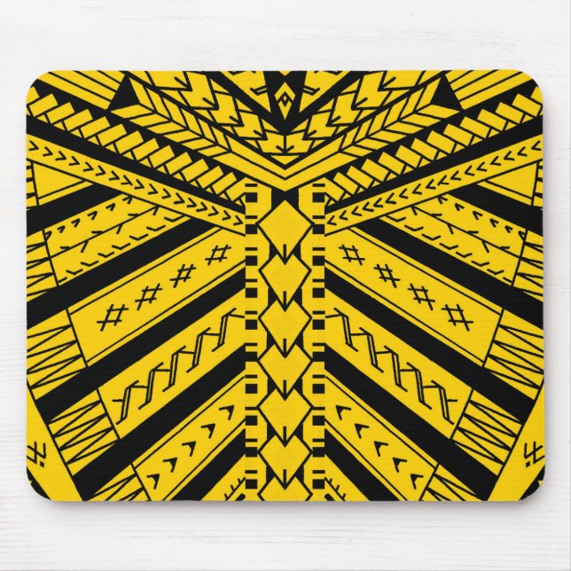 Tapis De Souris Joueur Samoan de rugby de tatouage de Bill (Devant)