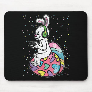 Tapis De Souris Joueur Vidéo Lapin De Pâques Avec Contrôle