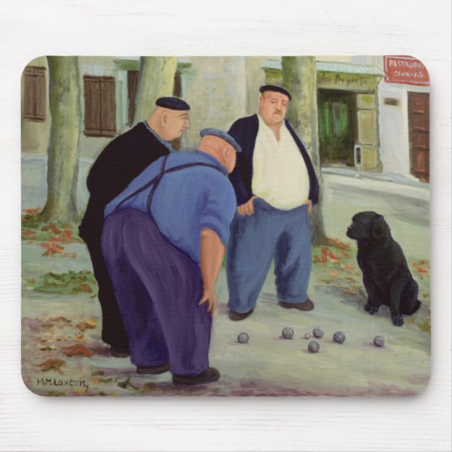 Tapis De Souris Joueurs de Boules (Devant)