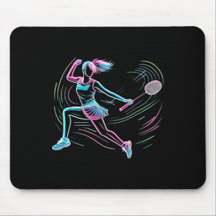 Tapis De Souris Joueuse de badminton femme volant badminton fémini