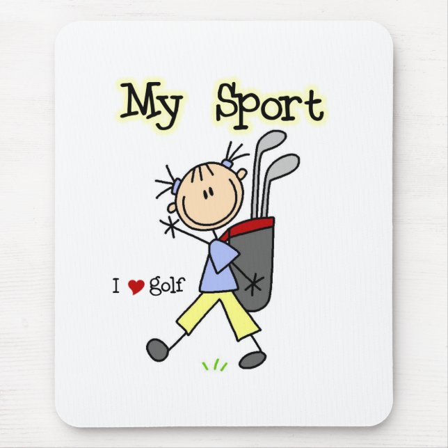 Tapis De Souris Jouez au golf mon sport (Devant)