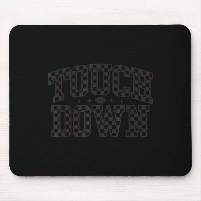 Tapis De Souris Jour À damiers Touchdown Saison Preppy America (Devant)