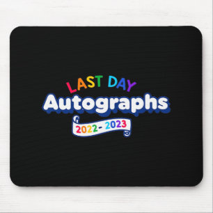 Tapis De Souris Jour Autographes 2023 Enseignant de jardin d'enfan