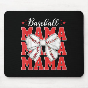 Tapis De Souris Jour Baseball Maman Baseball Mère Mama Coquett
