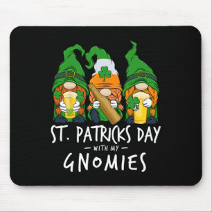 Tapis De Souris Jour de la Saint-Patrick 2025 avec mes Gnomies buv